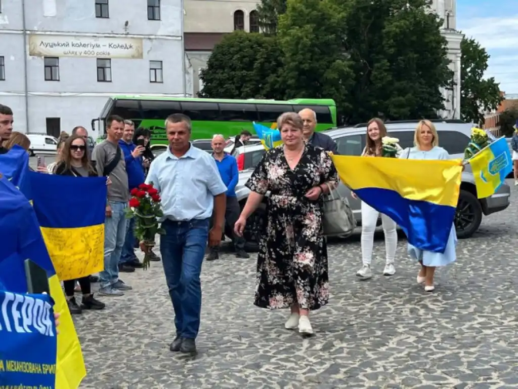 На Волині зустріли військового, який три роки провів у російському полоні
