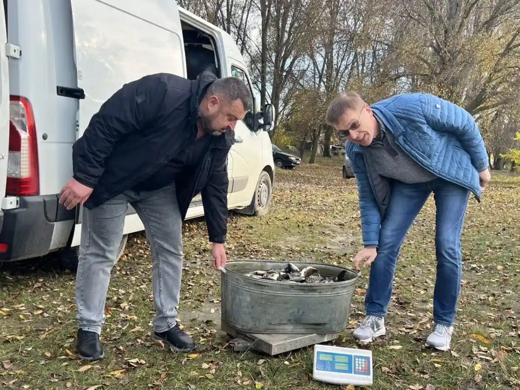 Ковельське водосховище поповнили коропом і білим амуром