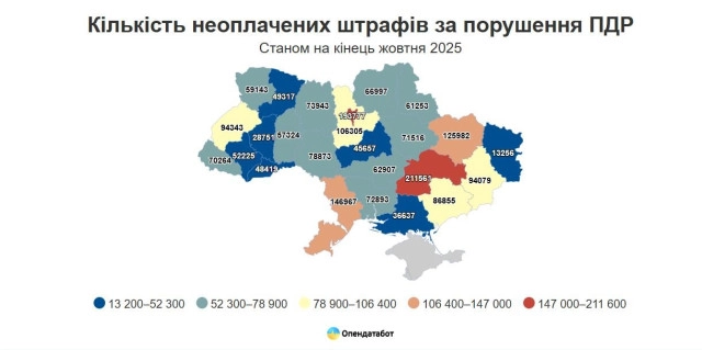 Три чверті боргів за порушення ПДР в Україні закривають без оплати, – Опендатабот