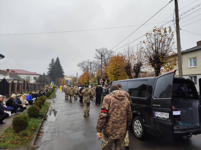 У Ківерцях попрощалися з прикордонником Володимиром Кравчуком