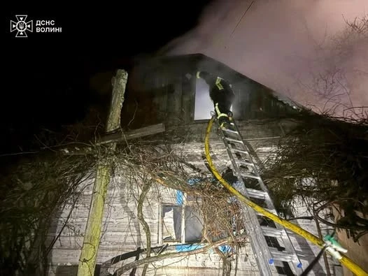 Нічна пожежа на Волині забрала життя власника будинку