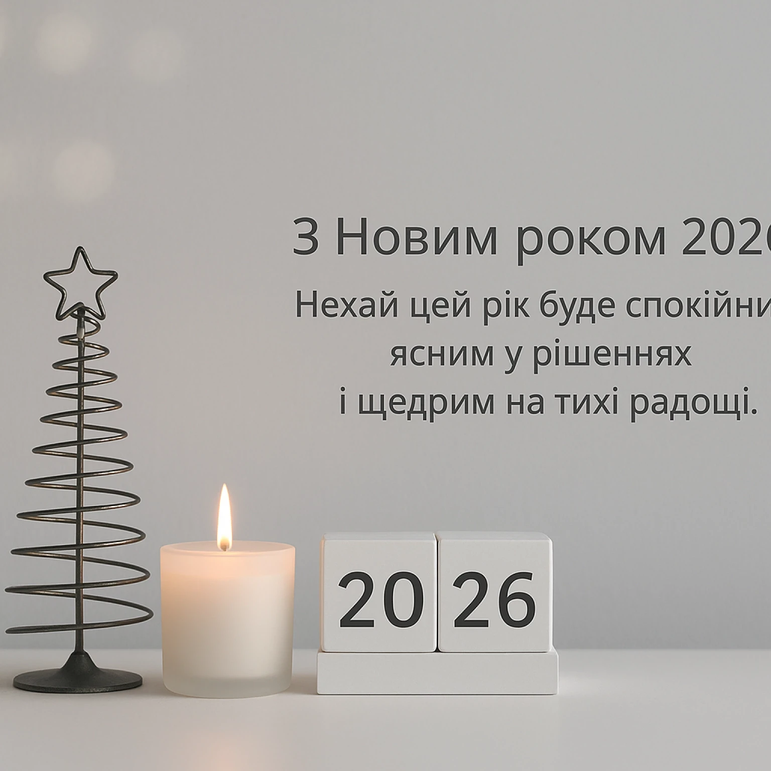 Привітання з новим роком 2026