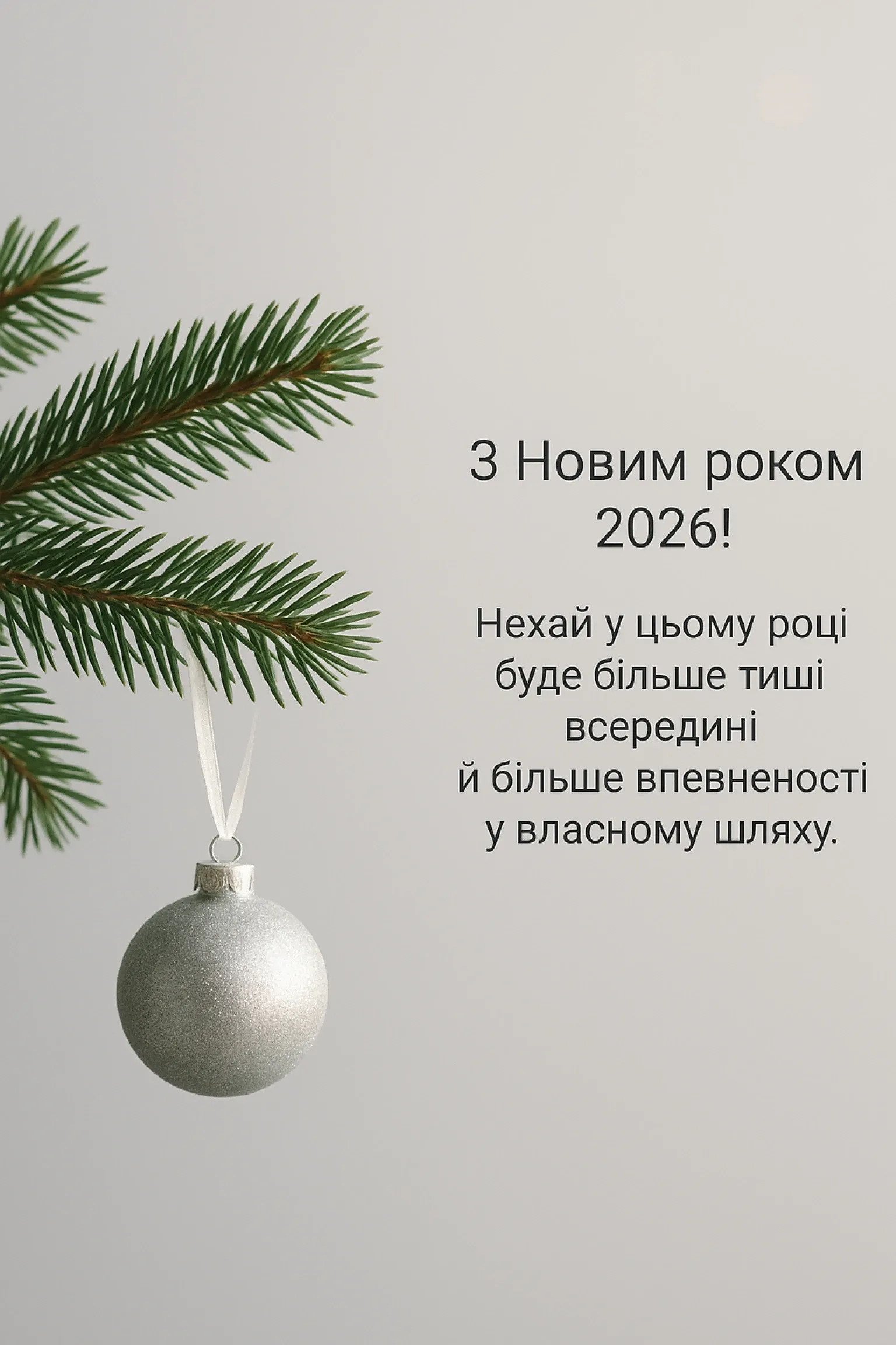 Привітання з новим роком 2026