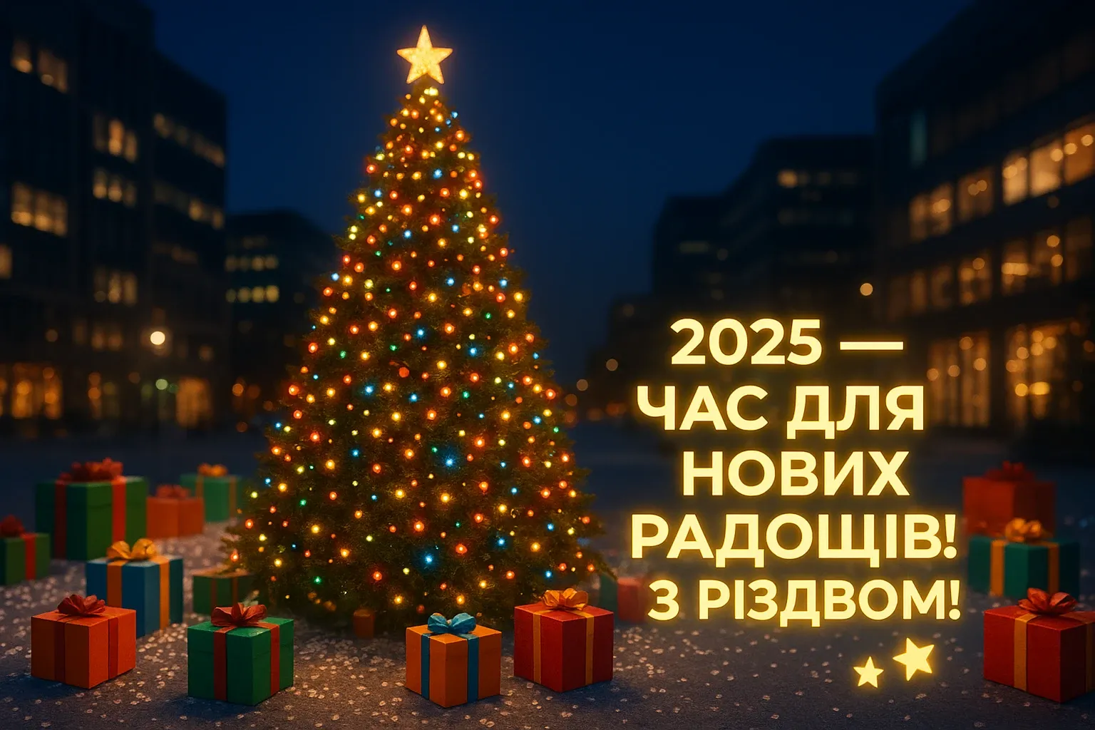 Привітання з різдвом 2025