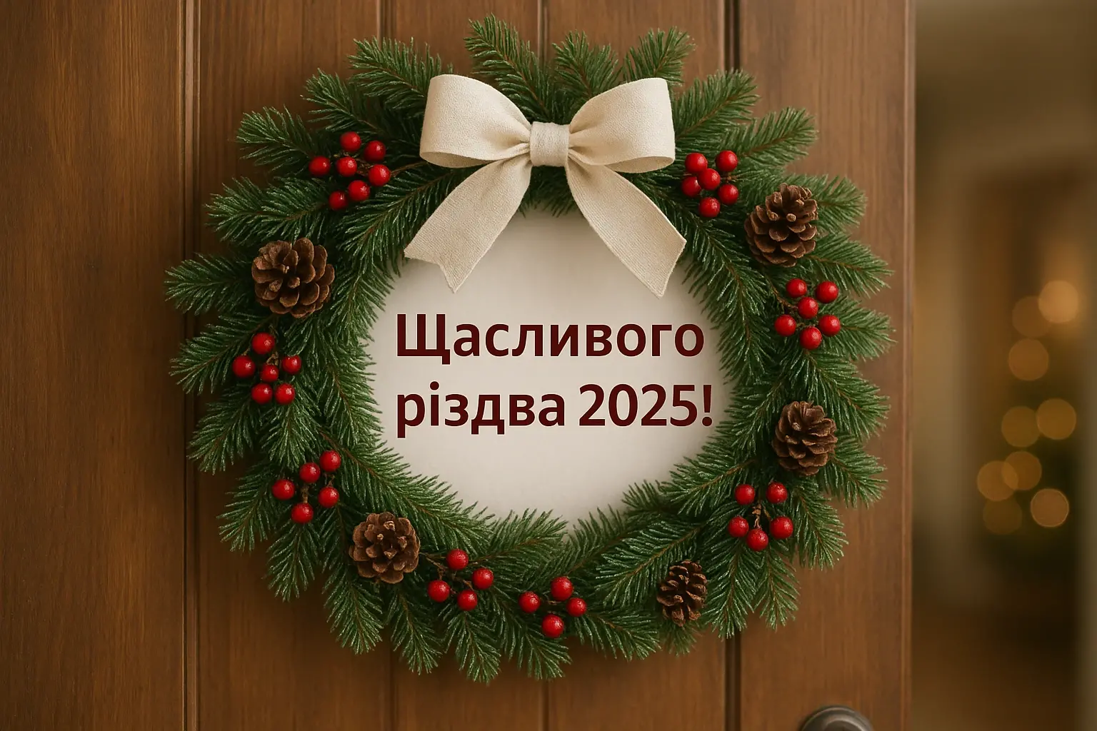 Привітання з різдвом 2025