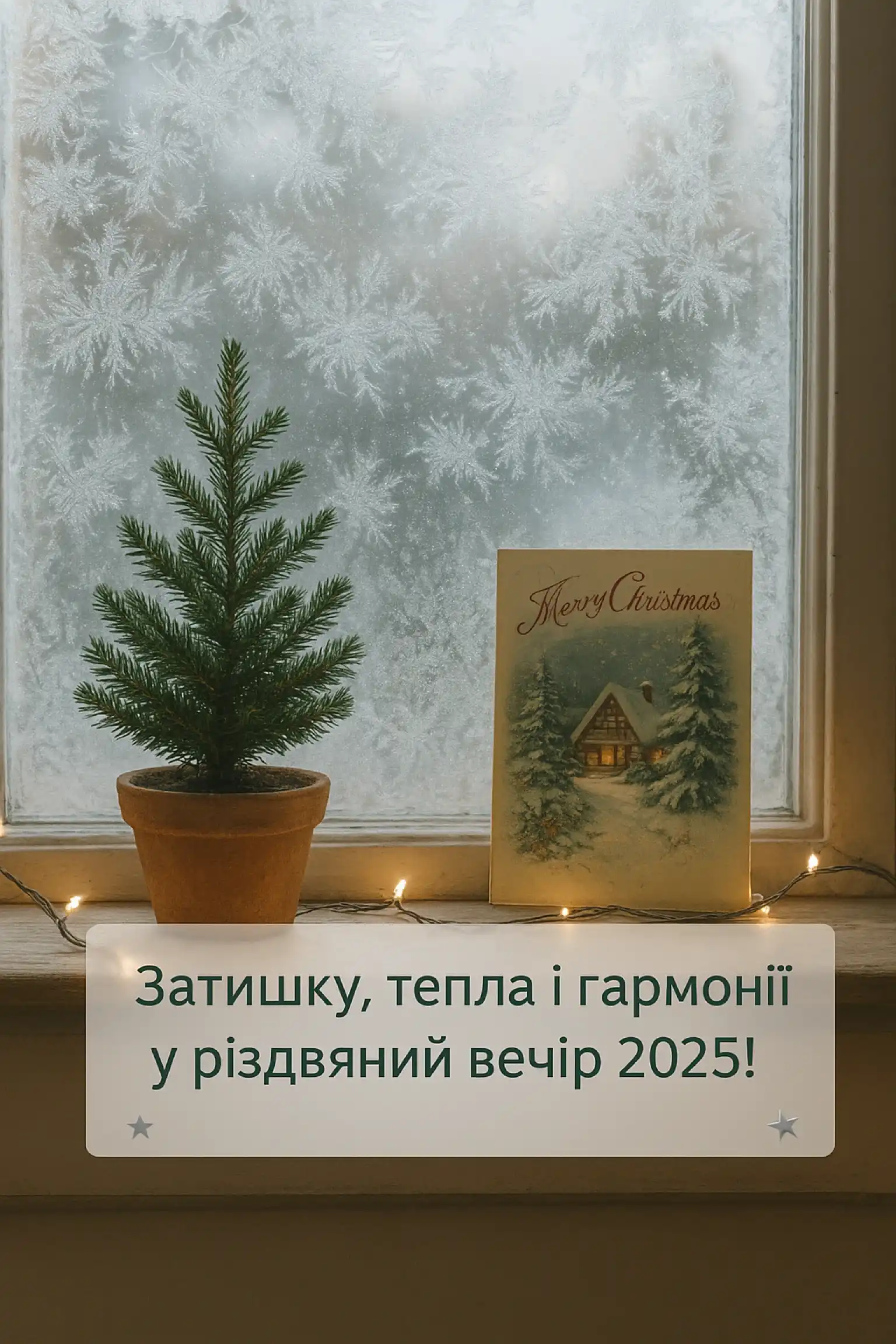 Привітання з різдвом 2025