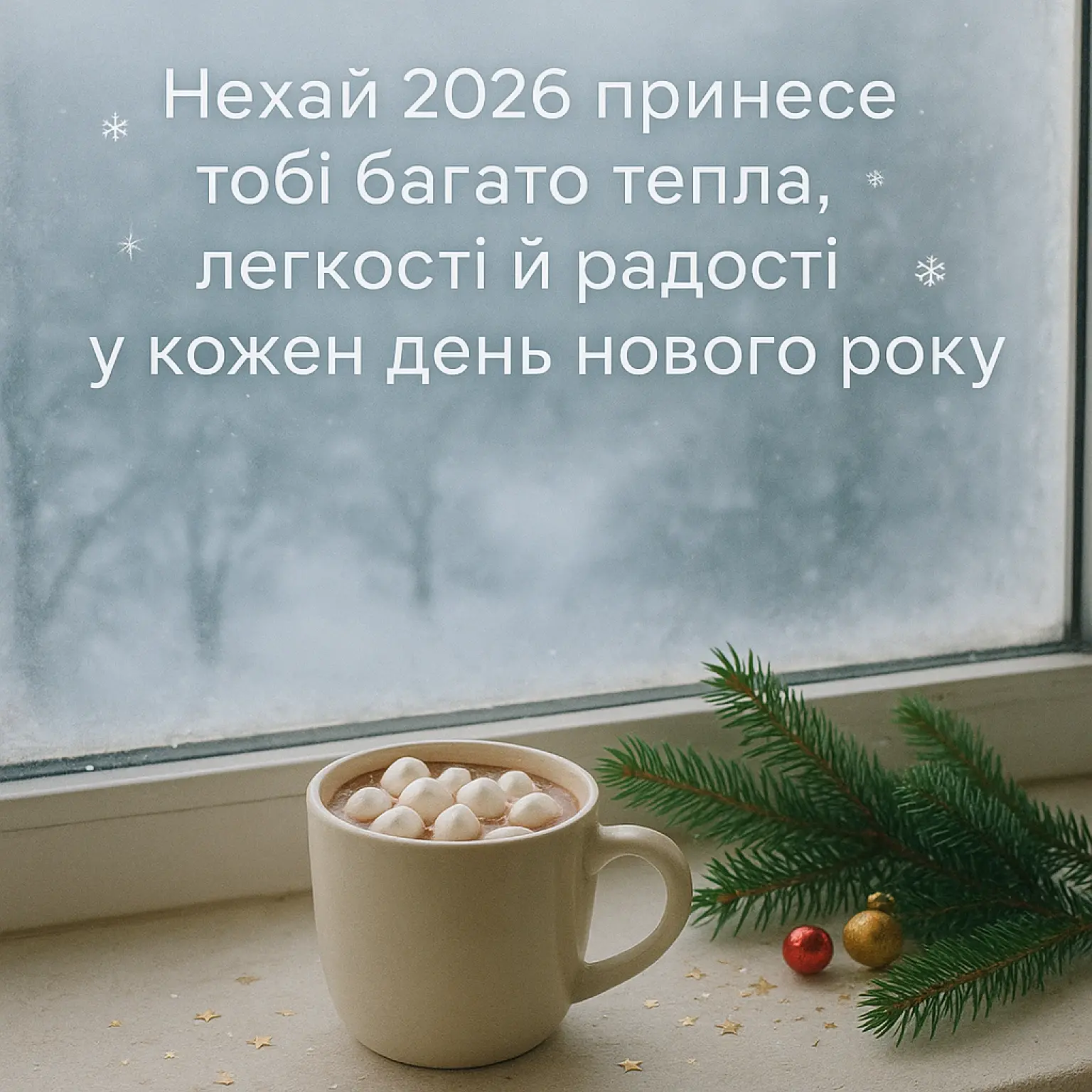 Привітання з прийдешнім новим роком 2026