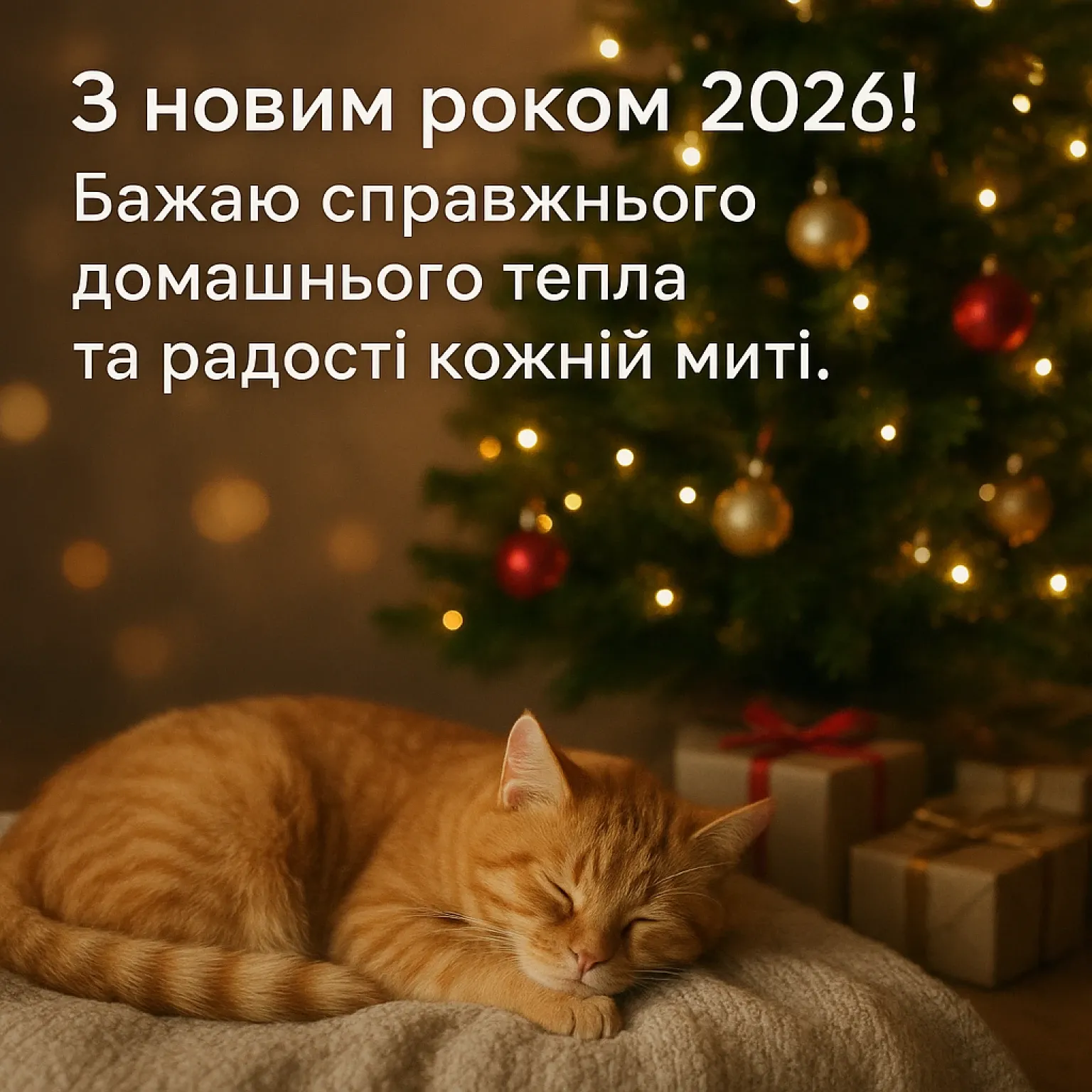 Привітання з прийдешнім новим роком 2026