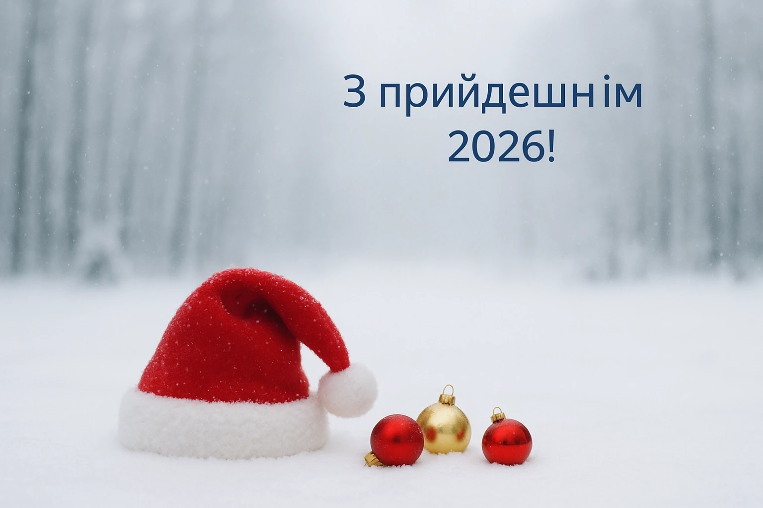 Привітання з прийдешнім новим роком 2026