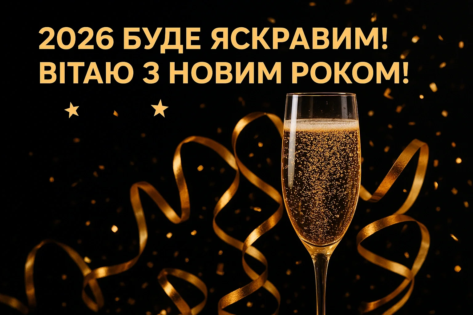 Привітання з прийдешнім новим роком 2026