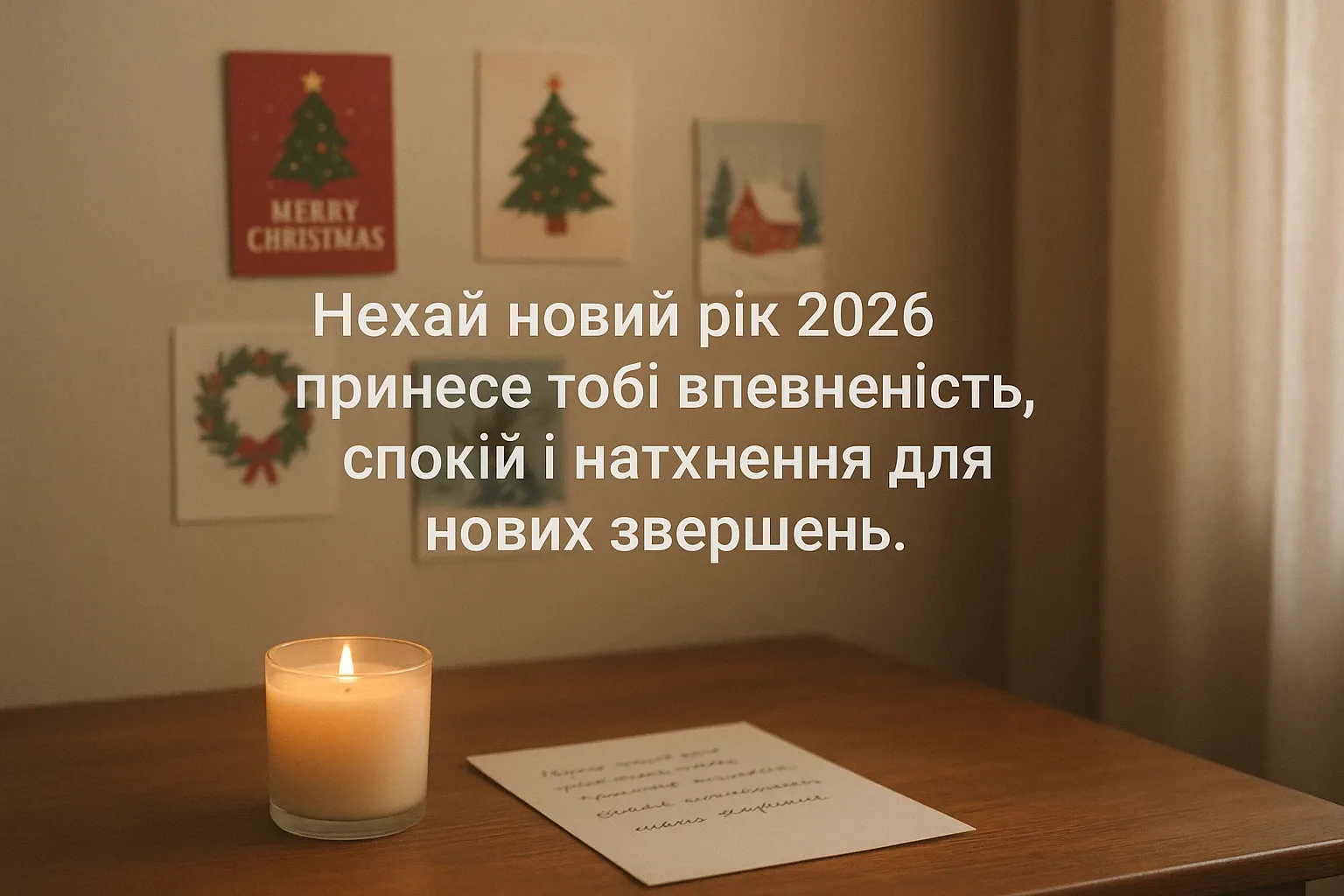 Привітання з прийдешнім новим роком 2026