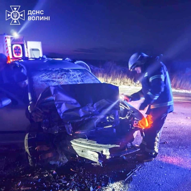 На Волині лобове зіткнення: четверо постраждалих