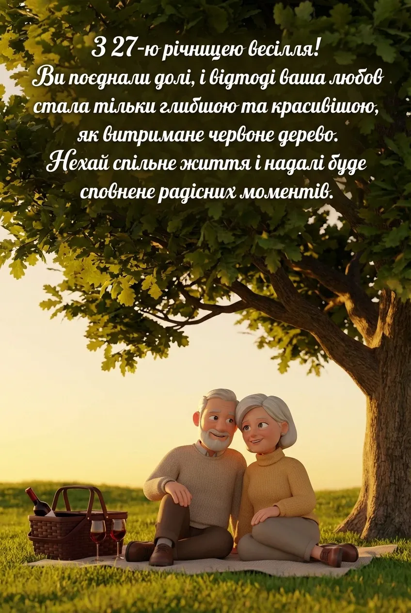 27 років весілля