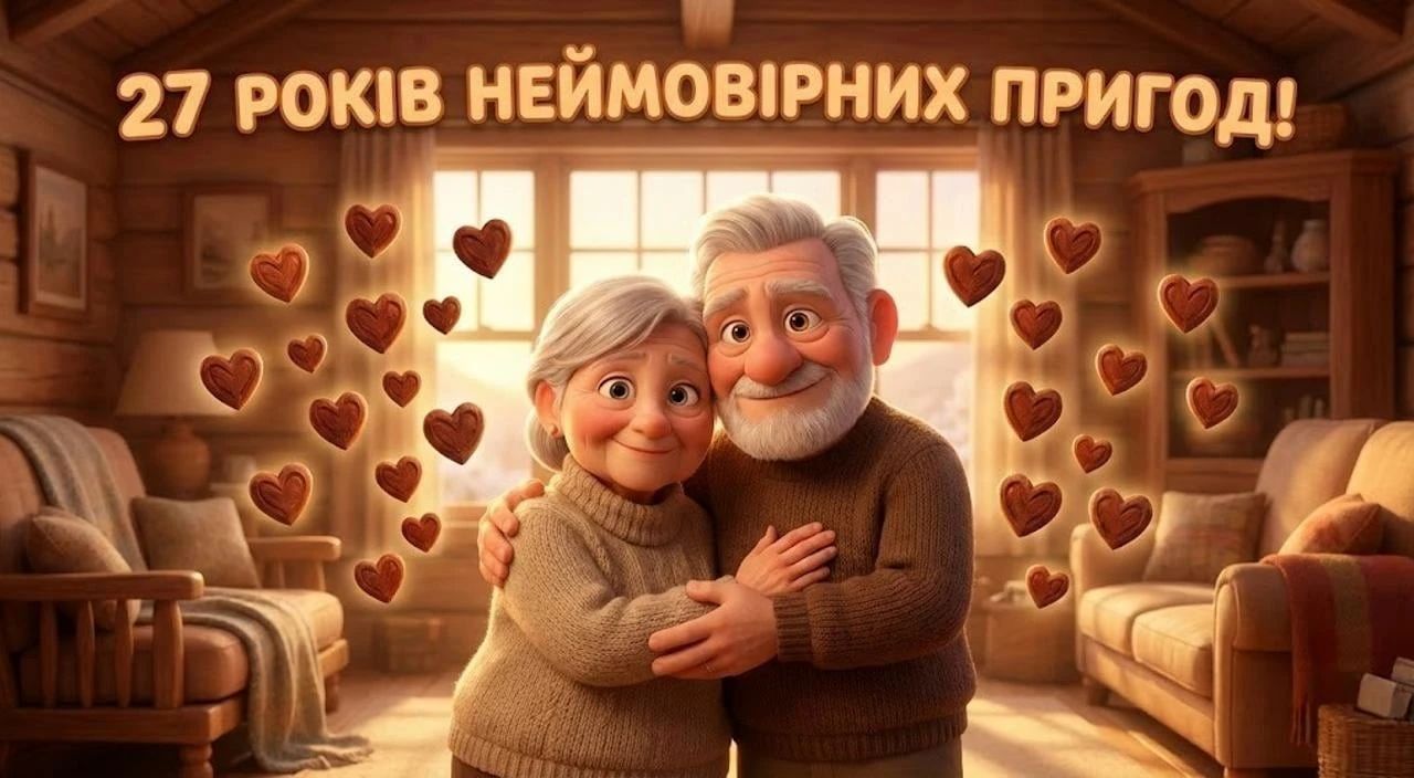 Привітання на 27 років весілля