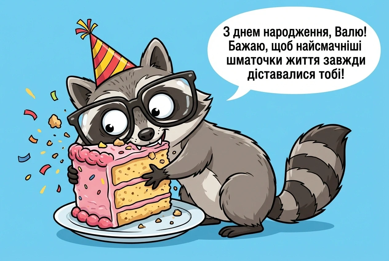 Валя з днем народження картинки