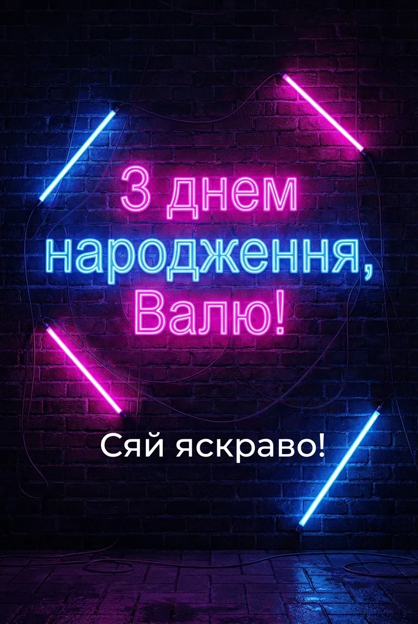 Валя з днем народження картинки