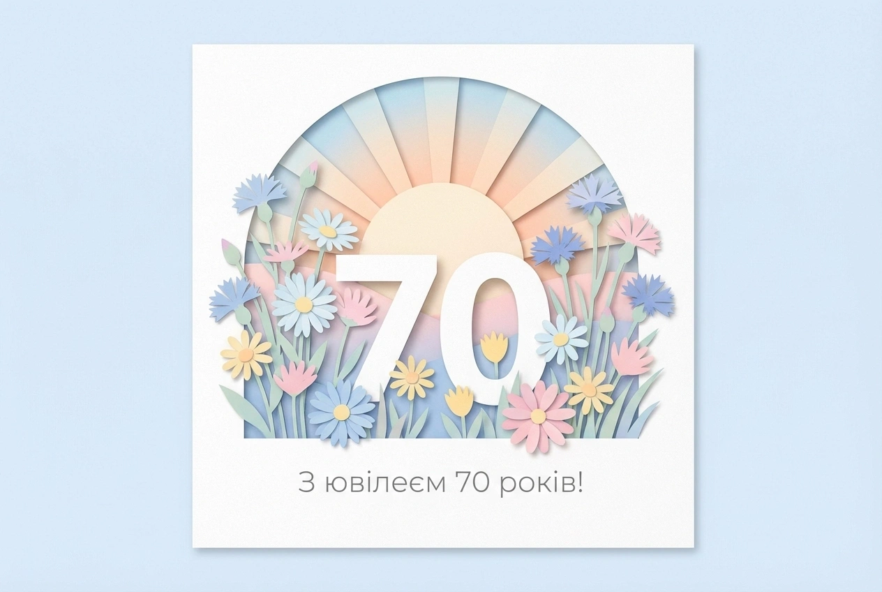 вітання мамі з ювілеєм 70 років