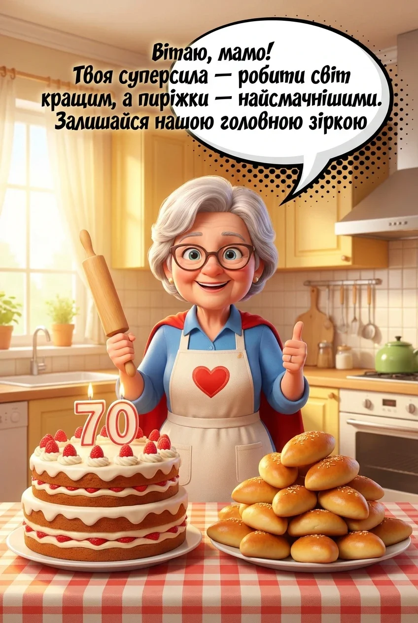 вітання мамі з ювілеєм 70 років