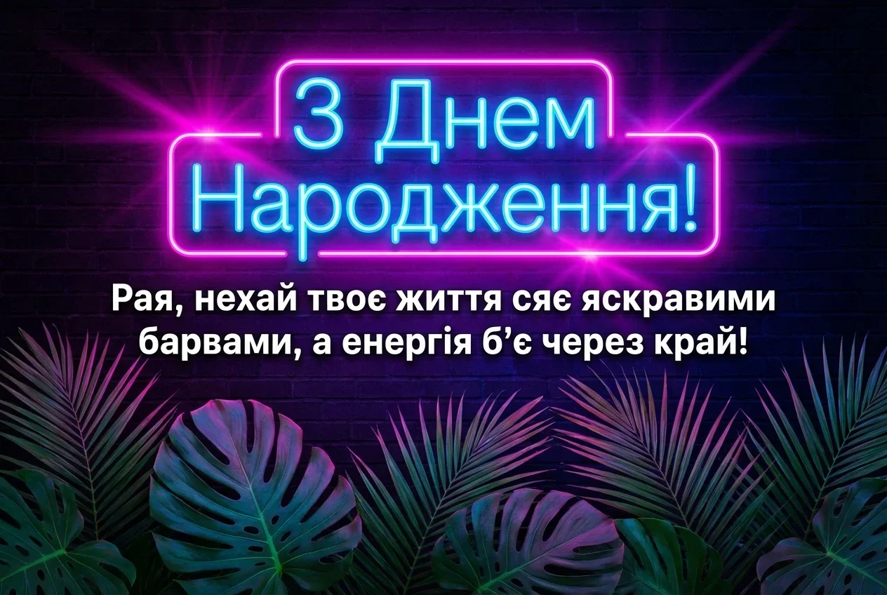з днем народження Рая