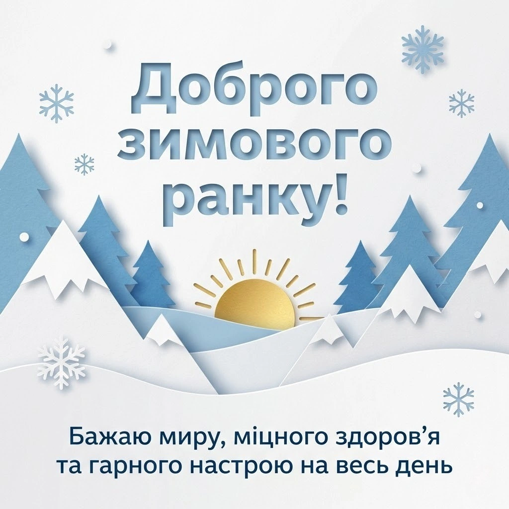Доброго зимового ранку: найкращі картинки та душевні привітання для гарного настрою
