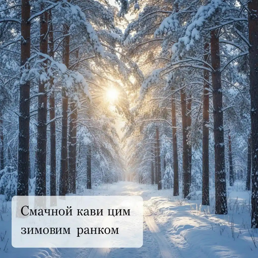 Доброго зимового ранку: найкращі картинки та душевні привітання для гарного настрою