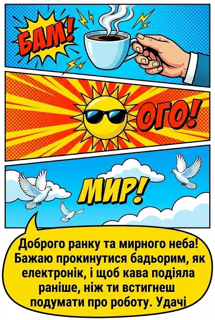 Доброго ранку, мирного неба: надихаючі картинки та найтепліші побажання
