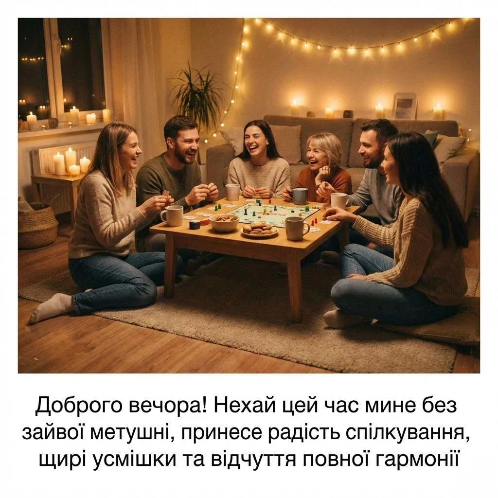 Картинки доброго вечора: душевні листівки та прикольні привітання для затишного відпочинку