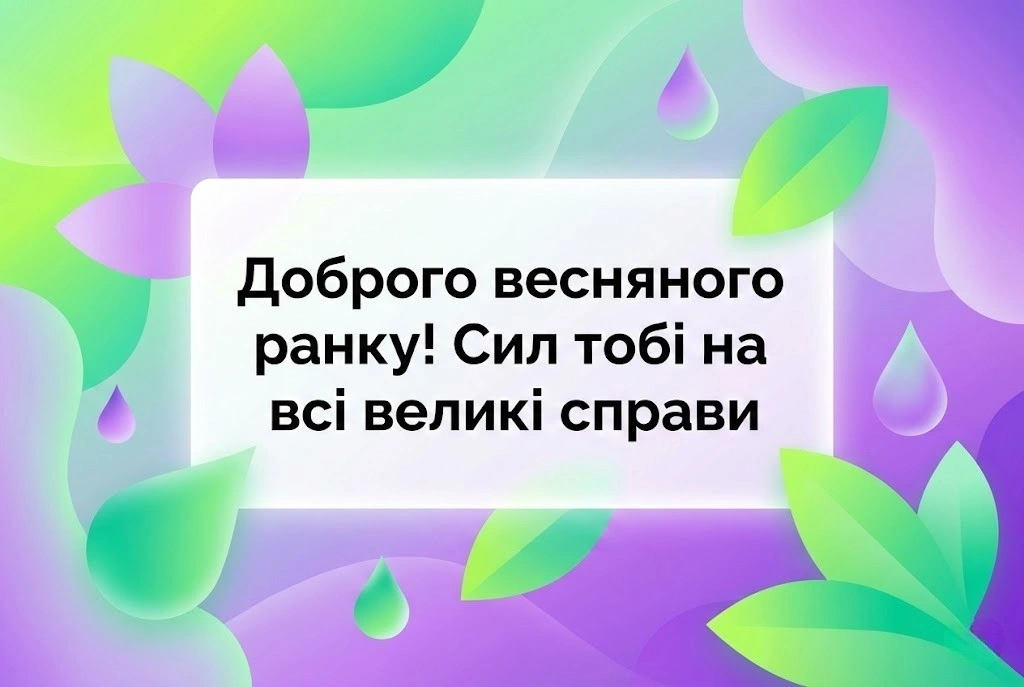 Надихаючі картинки доброго весняного ранку та найтепліші побажання для чудового настрою