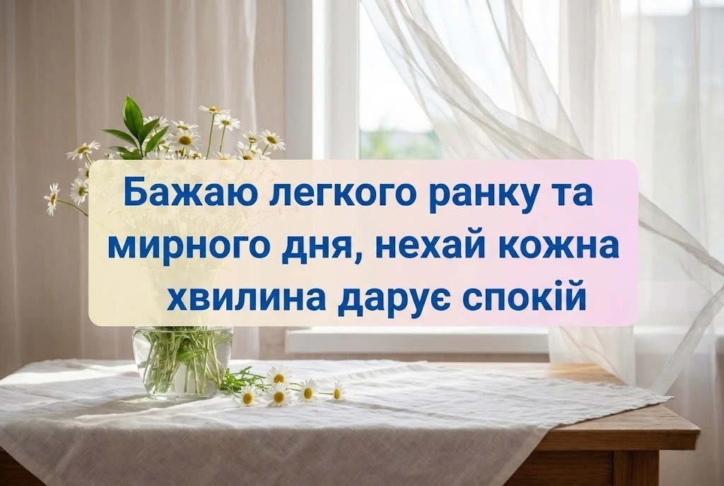 Доброго ранку та мирного дня: найкращі картинки та душевні побажання