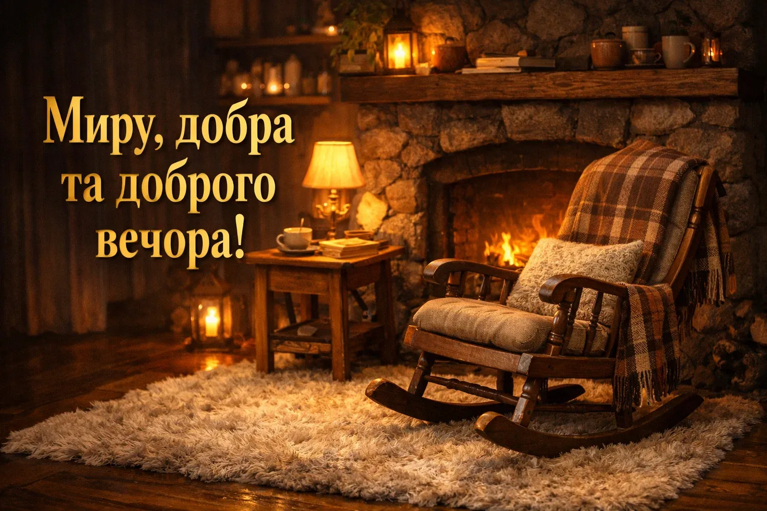 Доброго мирного вечора: картинки та щирі побажання для затишного настрою