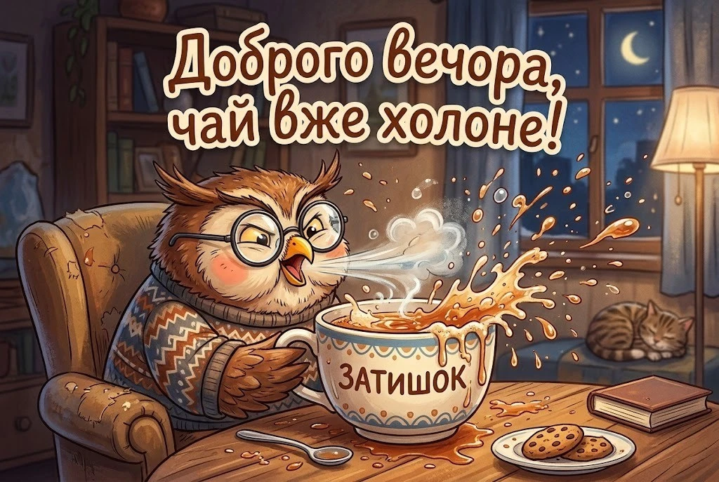 Доброго мирного вечора: картинки та щирі побажання для затишного настрою