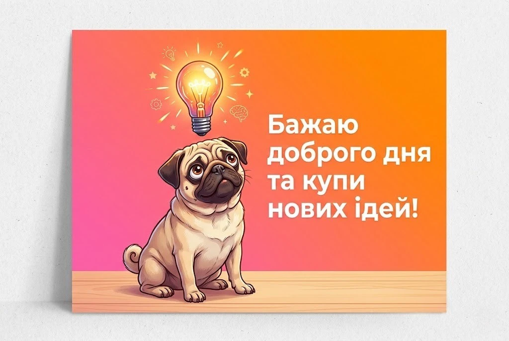 Найкращі побажання доброго дня українською у яскравих картинках та душевних листівках