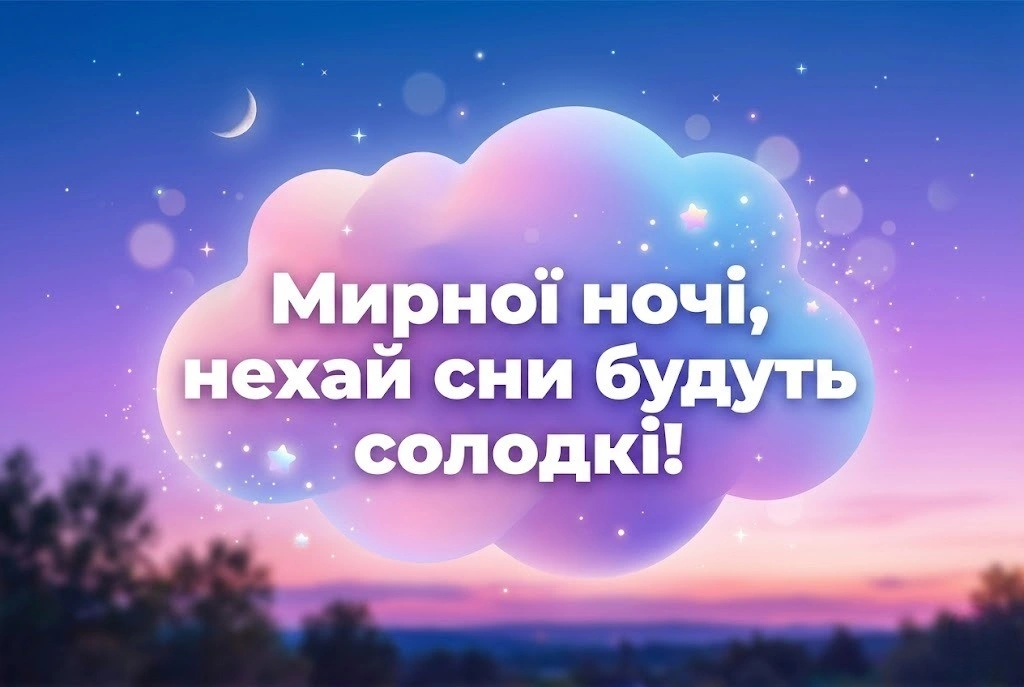 Найкращі картинки доброго вечора та мирної ночі для щирих побажань близьким