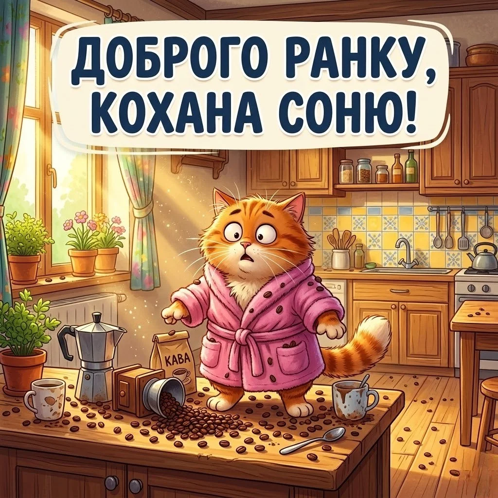 Доброго ранку, кохана: щирі побажання своїми словами та добірка прикольних картинок