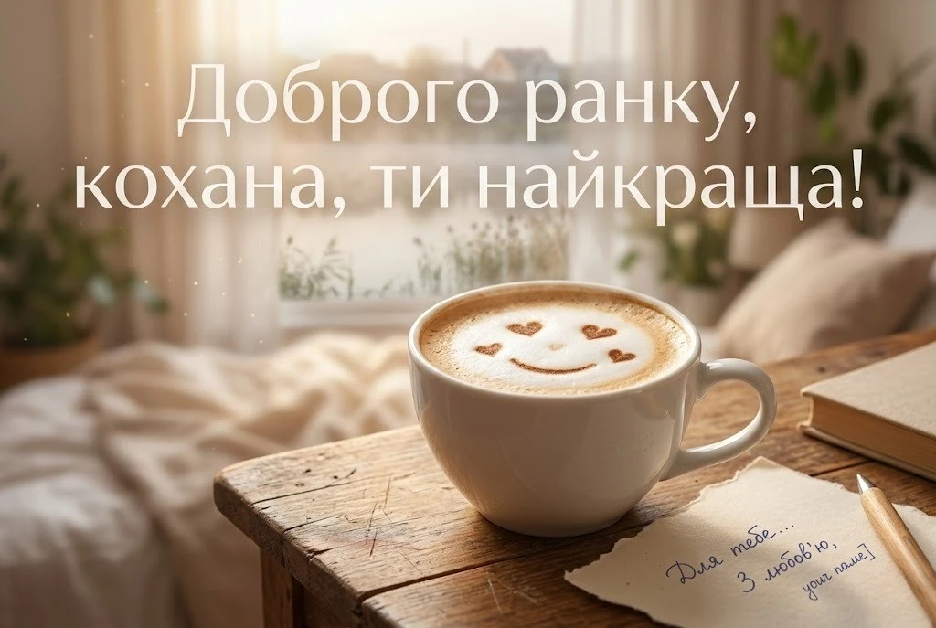 Доброго ранку, кохана: щирі побажання своїми словами та добірка прикольних картинок