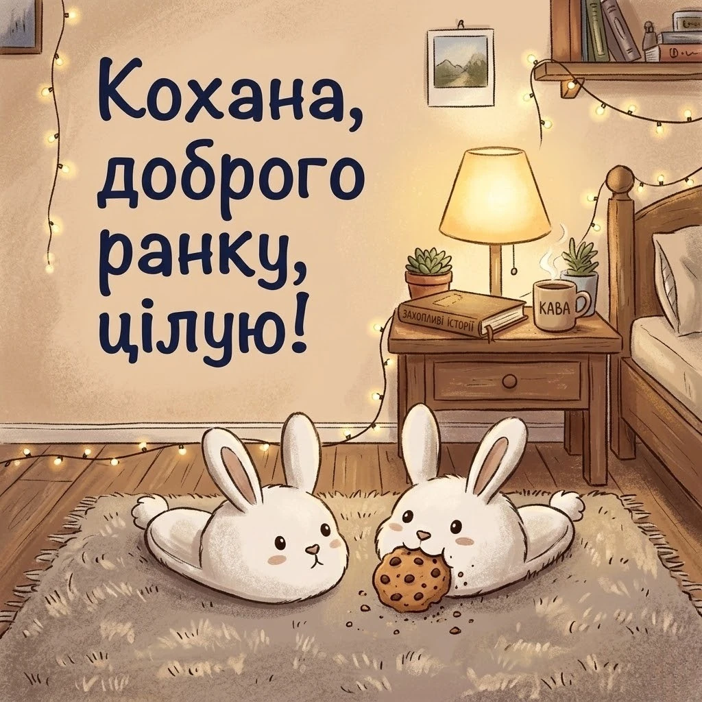 Доброго ранку, кохана: щирі побажання своїми словами та добірка прикольних картинок