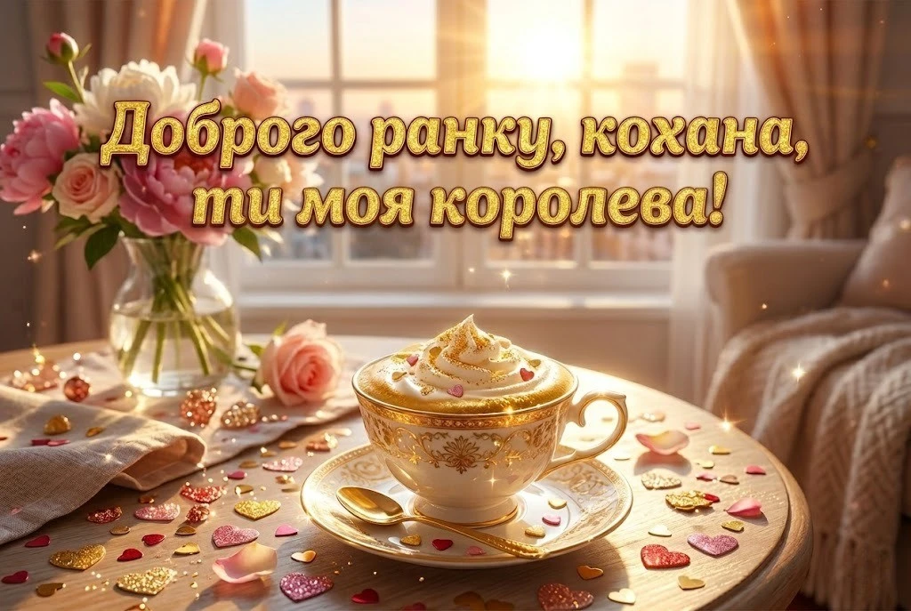 Доброго ранку, кохана: щирі побажання своїми словами та добірка прикольних картинок