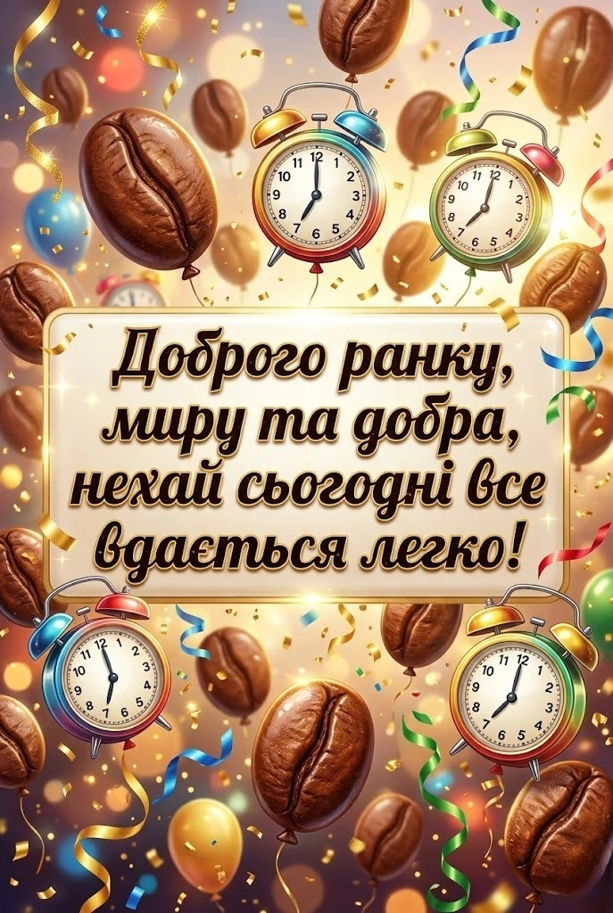 Привітання: доброго ранку та щирі привітання у картинках для близьких