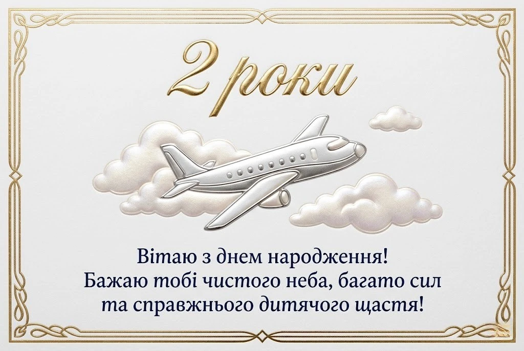 Щирі та зворушливі привітання синові на друге день народження