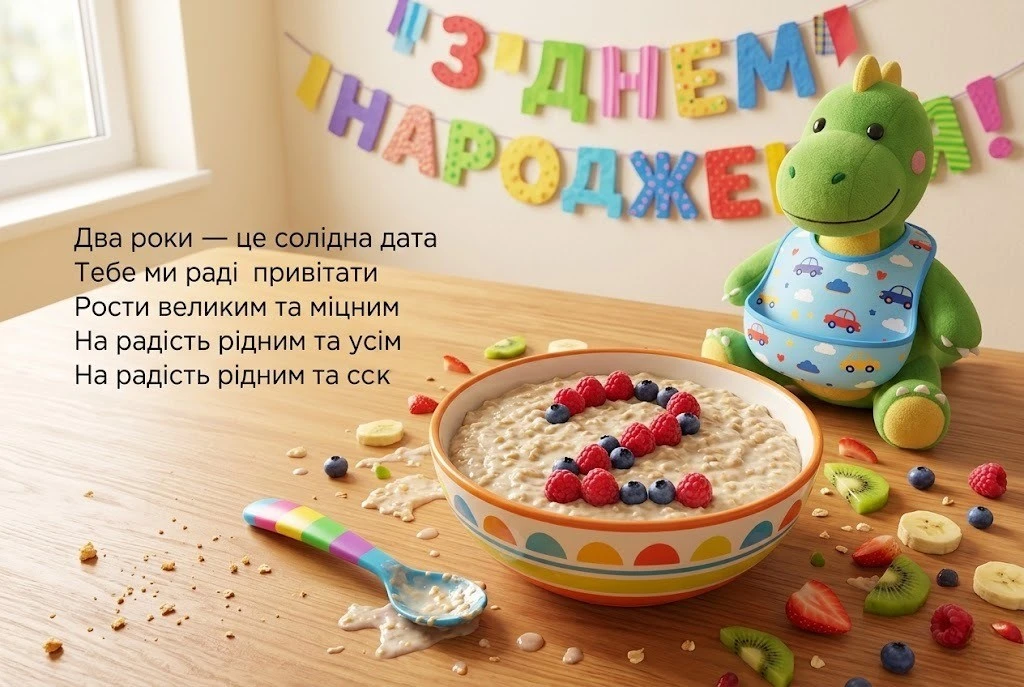 Щирі та зворушливі привітання синові на друге день народження