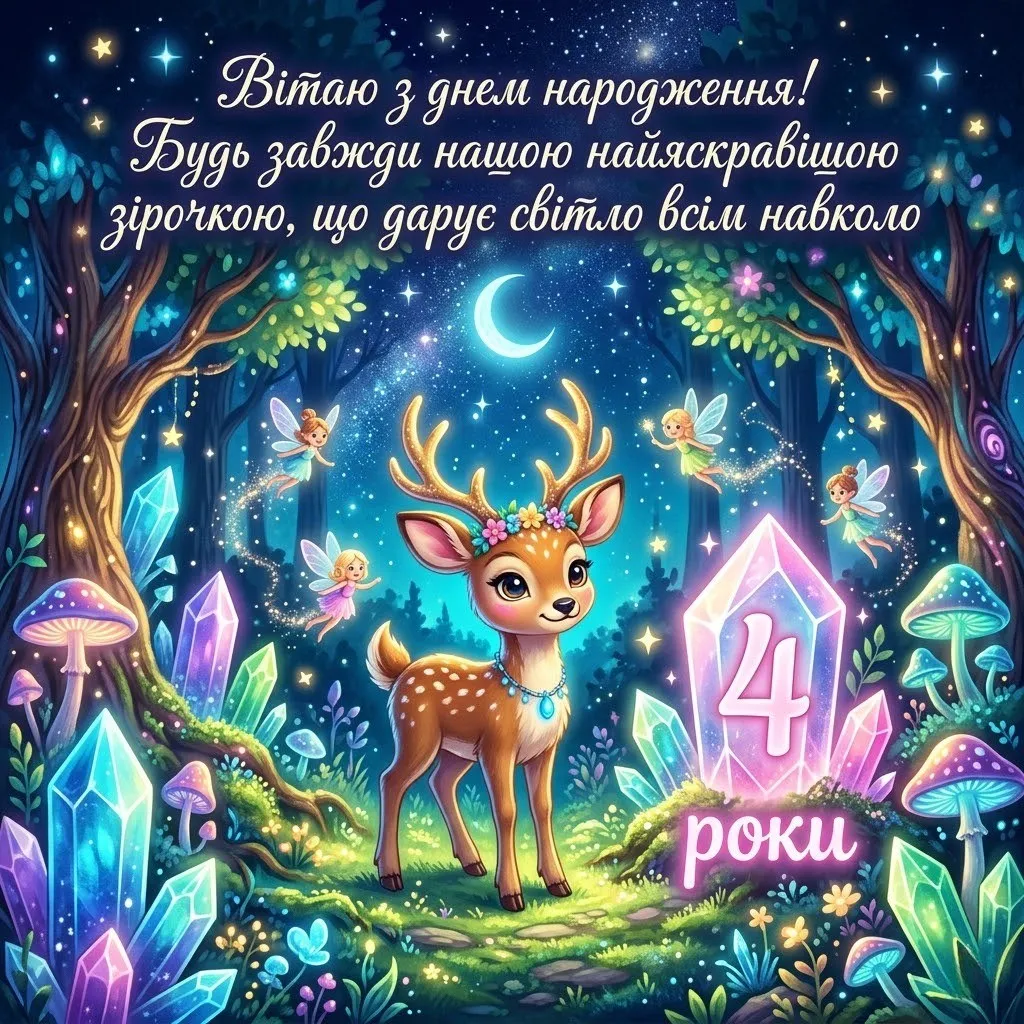 Привітання дівчинці з 4-річчям: велика добірка для батьків та рідних