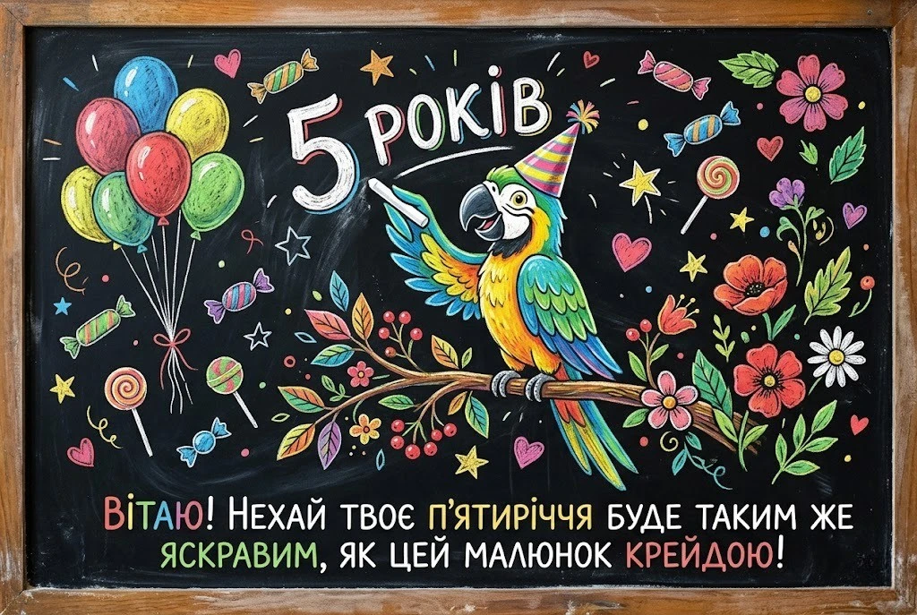 З днем народження, принцесо! Вітання для дівчинки на 5 років від рідних