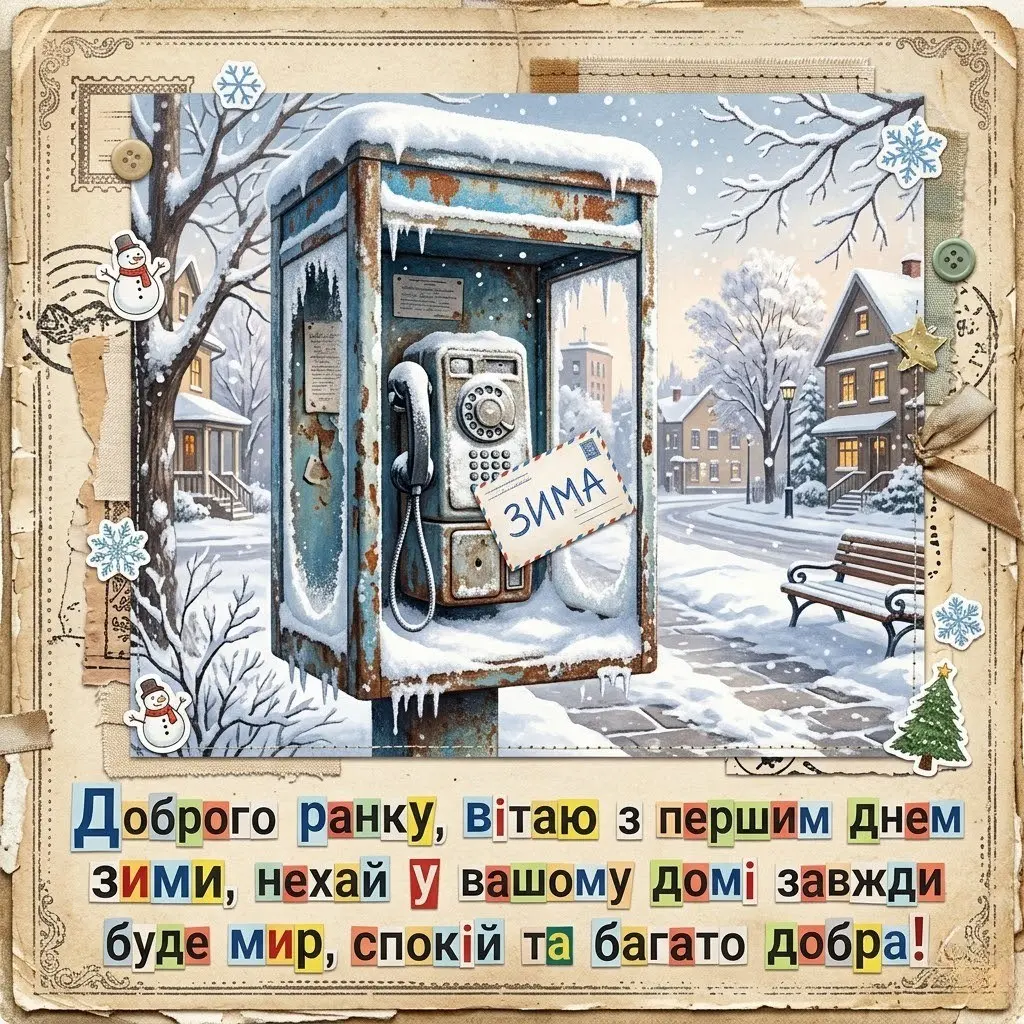 Доброго ранку з першим днем зими: душевні вітання та красиві листівки для гарного настрою