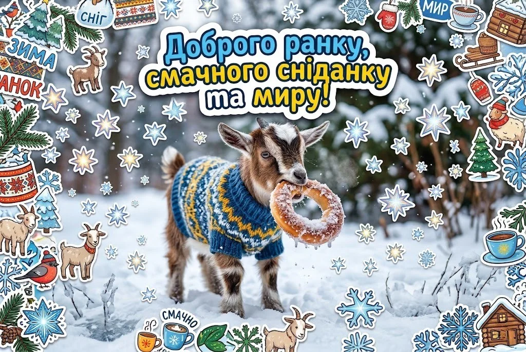 Доброго ранку з першим днем зими: душевні вітання та красиві листівки для гарного настрою