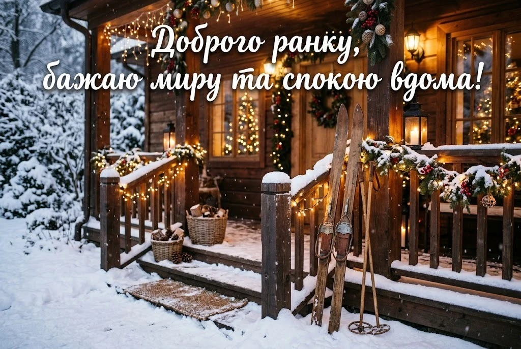 Доброго ранку з першим днем зими: душевні вітання та красиві листівки для гарного настрою