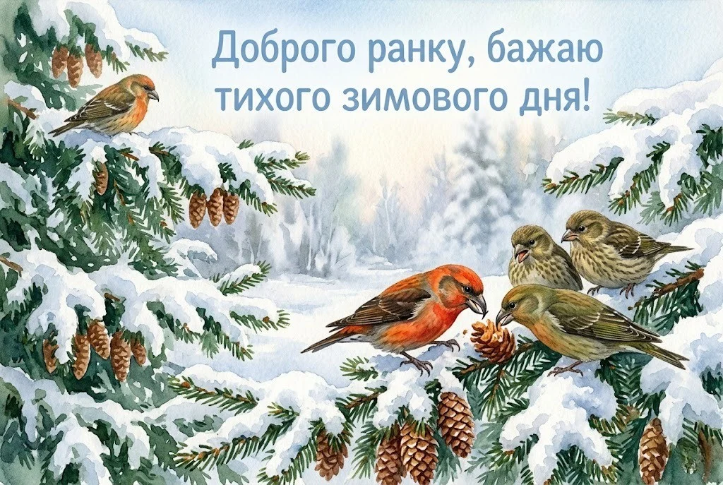 Доброго ранку з першим днем зими: душевні вітання та красиві листівки для гарного настрою