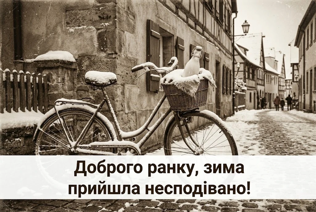 Доброго ранку з першим днем зими: душевні вітання та красиві листівки для гарного настрою