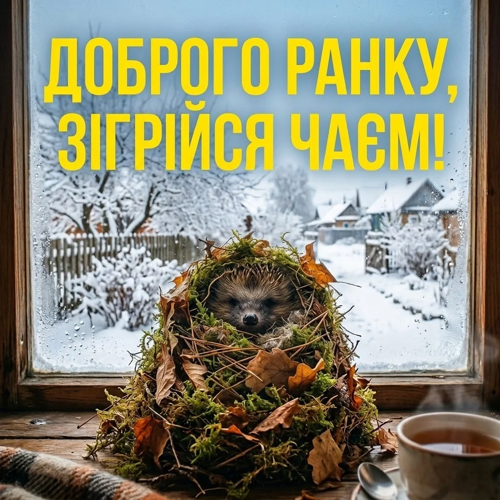 Доброго ранку з першим днем зими: душевні вітання та красиві листівки для гарного настрою