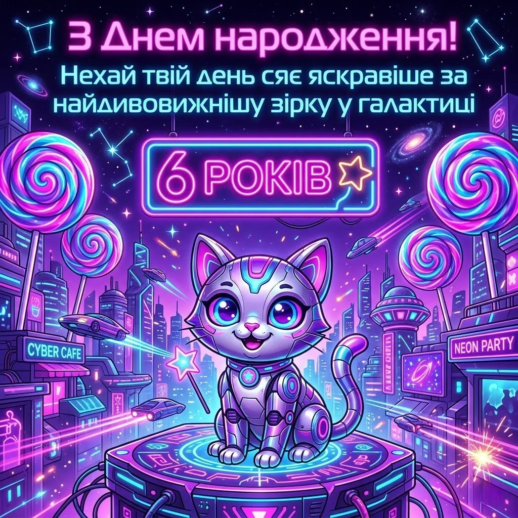 6 років іменинниці: магічні привітання для донечки, внучки та племінниці