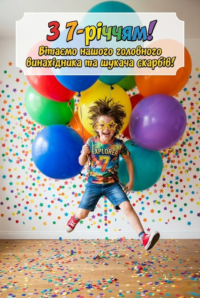 З 7-річчям, любий онуку! Підбірка зворушливих побажань та віршів